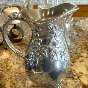Beautiful 12” Grape Wreath Pitcher, by Lenox. NEW - Never Used - Original Box